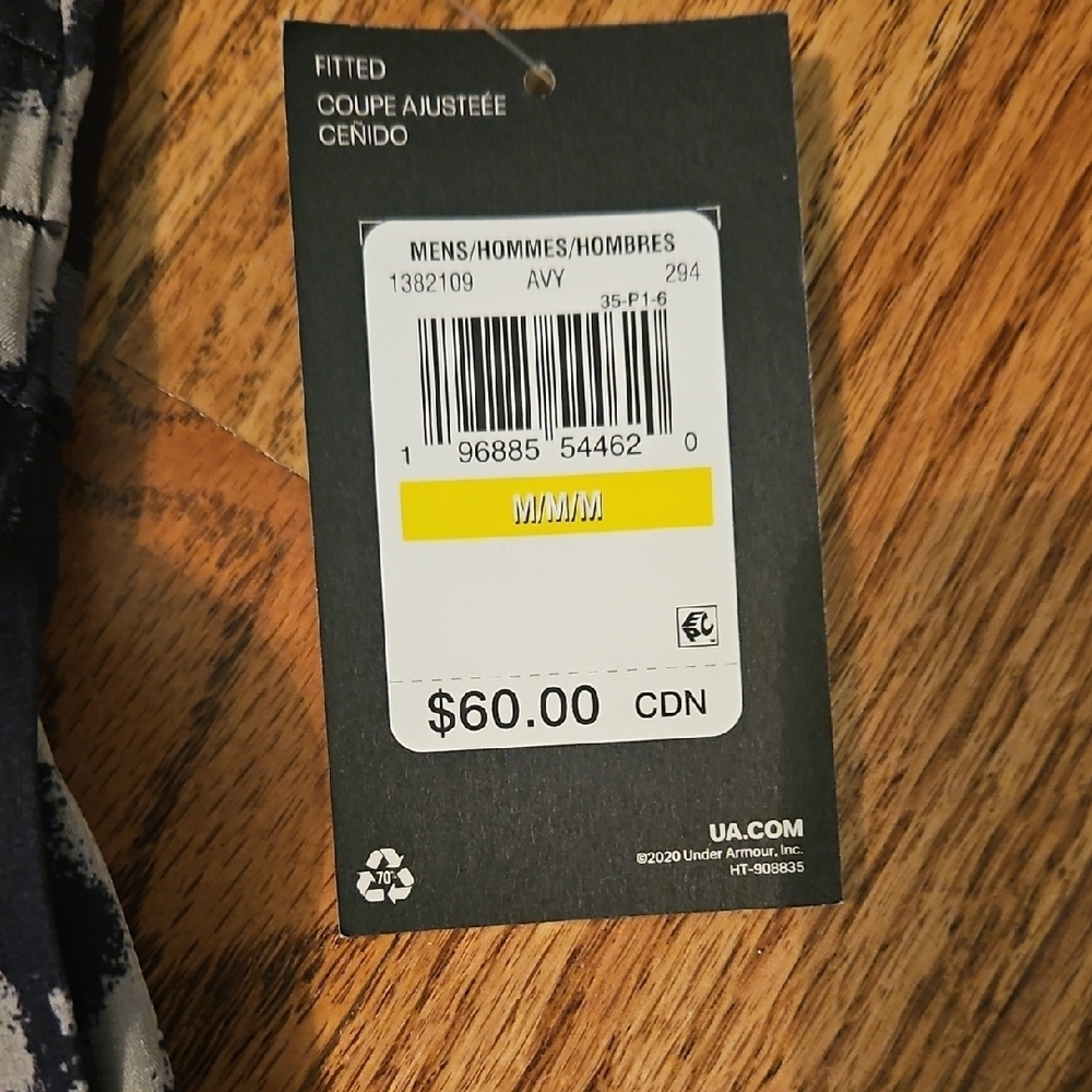 Under Armour Men's Black and Gray Patterned Shorts - Picture 2 of 5